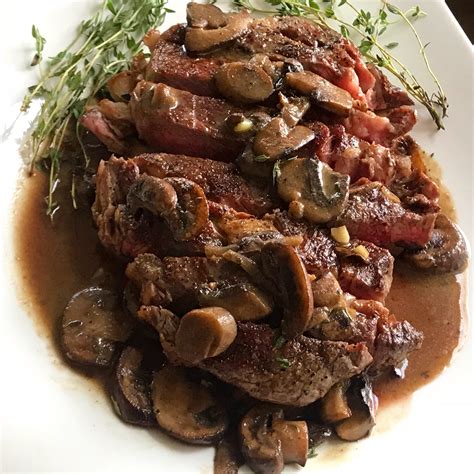 steak-with-mushroom-dijon-sauce-chef-rhadia image