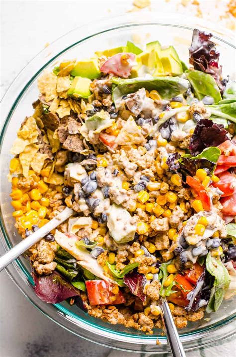 easy-healthy-taco-salad-with-ground-turkey image