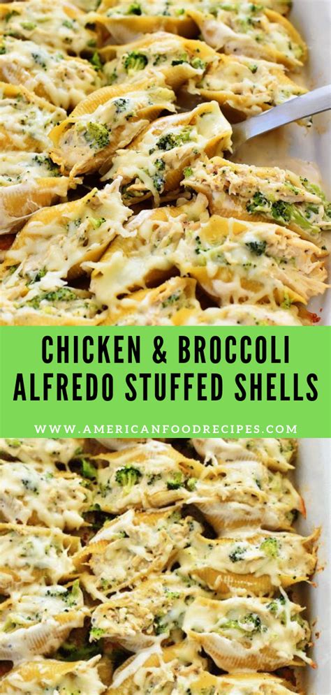 chicken-broccoli-alfredo-stuffed-shells-american image