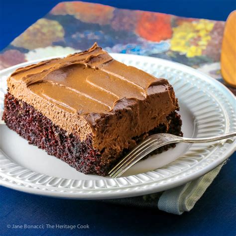 chocolate-sheet-cake-with-chocolate-caramel-frosting image