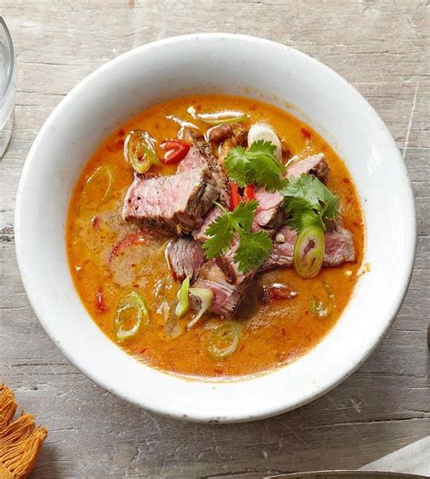 thai-beef-soup-with-mushrooms-recipe-delicious image