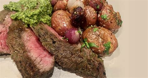 grilled-wagyu-sirloin-tip-steak-with-chimichurri-and image