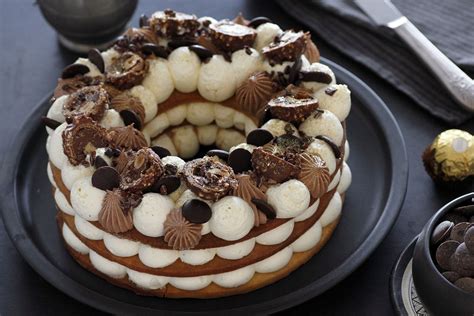 ferrero-rocher-cream-tart-number-cake-lil-cookie image