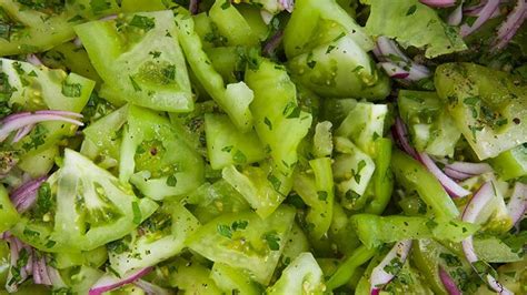 rachaels-green-tomato-salad-recipe-rachael-ray image