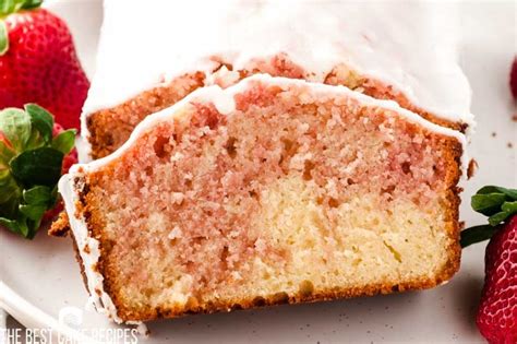 strawberry-swirl-cake-with-lemon-glaze-the-best-cake image