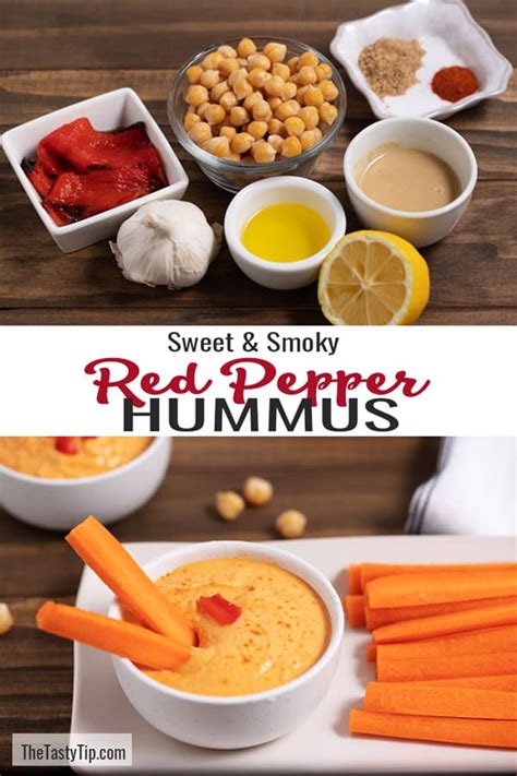 really-easy-roasted-red-pepper-hummus-the-tasty-tip image