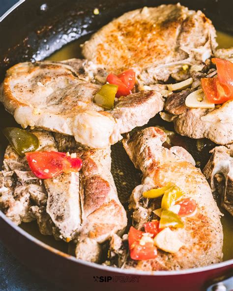 pork-chops-with-vinegar-peppers-in-a image