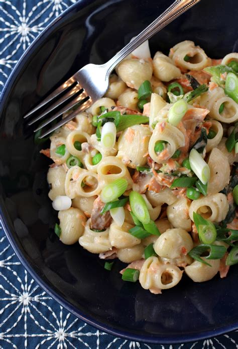 crme-fraiche-pasta-with-peas-and-scallions-and image