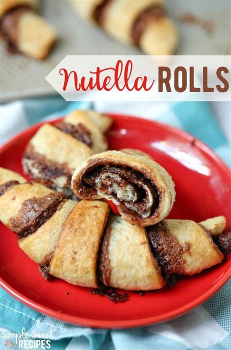 easy-4-ingredient-nutella-rolls-simple-sweet image