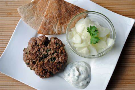 beef-kefta-patties-with-cucumber-salad-leah-claire image