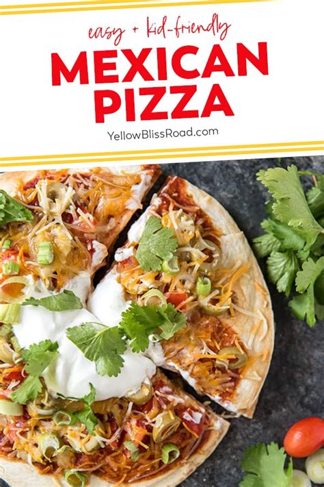 homemade-mexican-pizza-yellow-bliss-road image