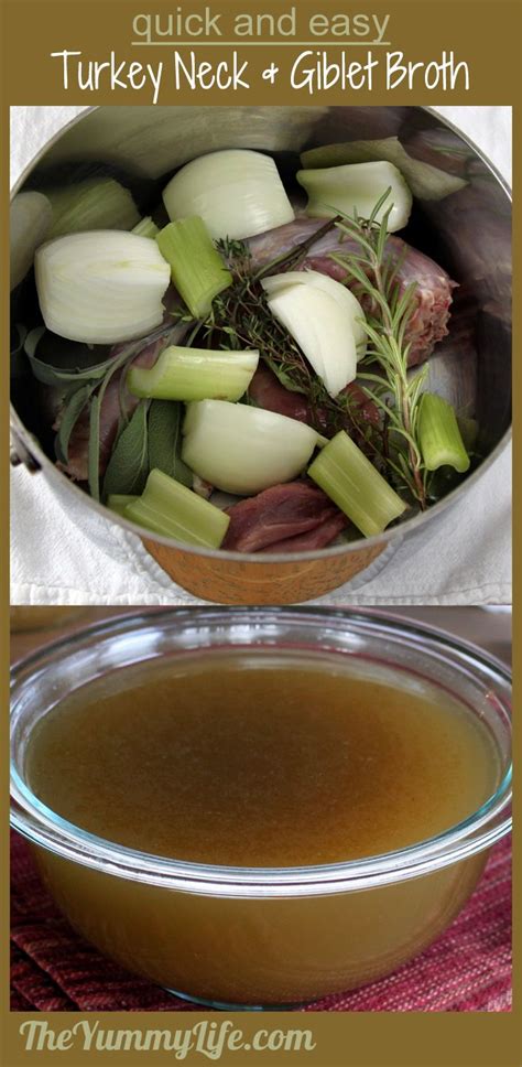 quick-easy-turkey-neck-giblet-broth-the-yummy-life image