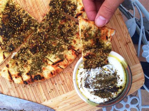 grilled-flatbread-with-olive-oil-and-zaatar image