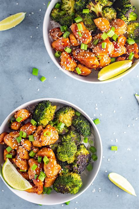 sweet-and-spicy-chicken-and-broccoli-bowl image