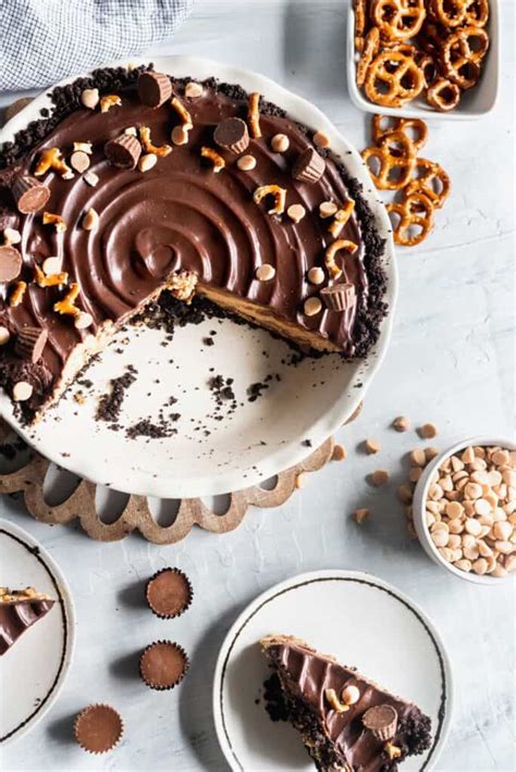 reeses-peanut-butter-cup-pie-stephanies-sweet-treats image