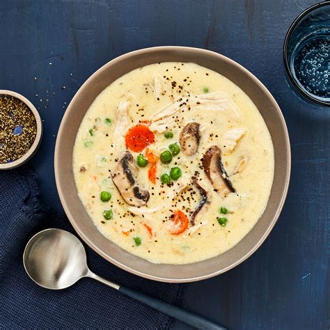 creamy-chicken-mushroom-soup-recipe-eatingwell image