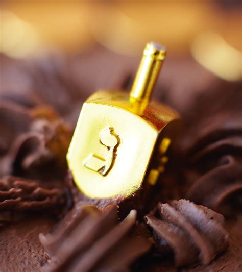 hanukkah-gelt-double-fudge-chocolate-layer-cake image