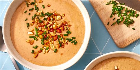 creamy-peanut-soup-with-sage-eatingwellcom image
