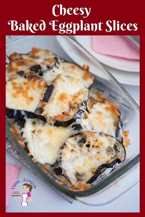cheesy-baked-eggplant-slices-recipe-veena-azmanov image
