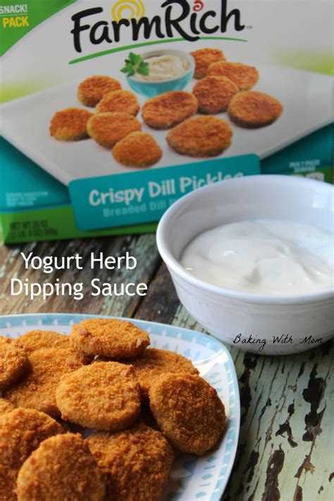 yogurt-herb-dipping-sauce-with-crispy-dill-pickles image