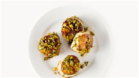 pistachio-crusted-scallops-recipe-bon-apptit image