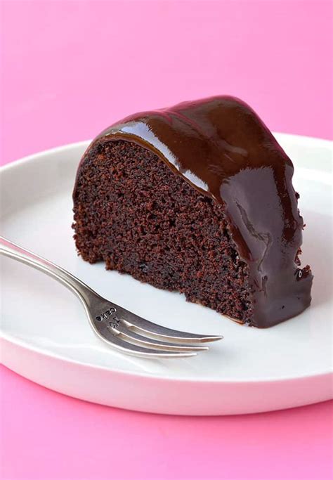 the-best-chocolate-sour-cream-bundt-cake-sweetest image