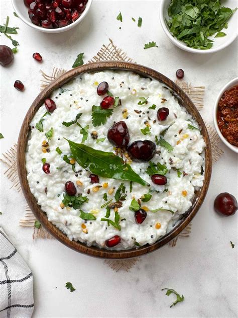curd-rice-recipe-restaurant-style-indian-veggie-delight image
