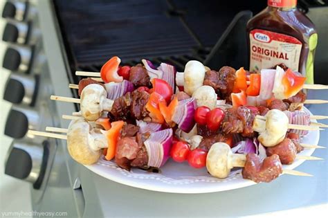 grilled-teriyaki-barbecue-pork-shish-kabobs-yummy-healthy-easy image