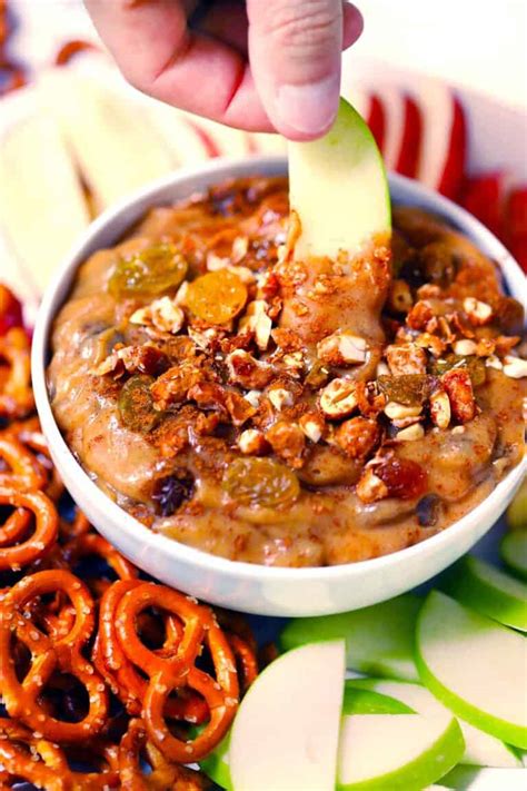 peanut-butter-dip-with-cinnamon-and-raisins-bowl-of image