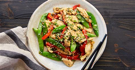 chicken-and-snap-pea-stir-fry-recipe-purewow image