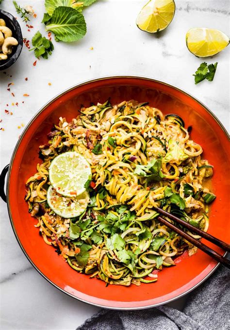 spiralized-vegetable-stir-fry-recipe-with-cashew-sauce image
