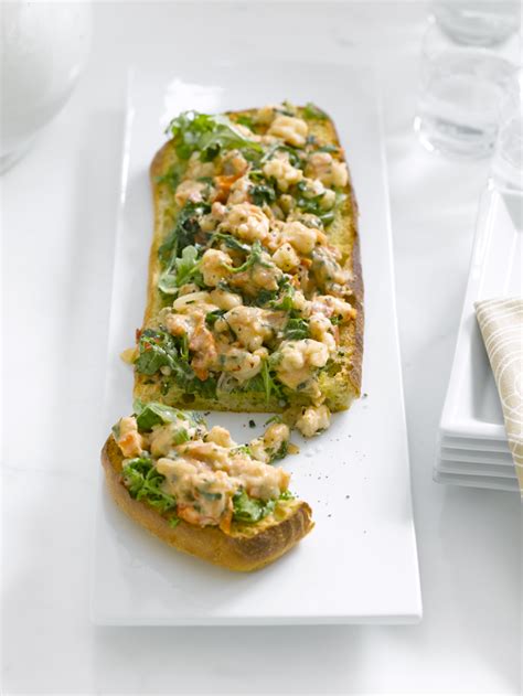 toasted-ciabatta-with-shrimp-tarragon-and-arugula image