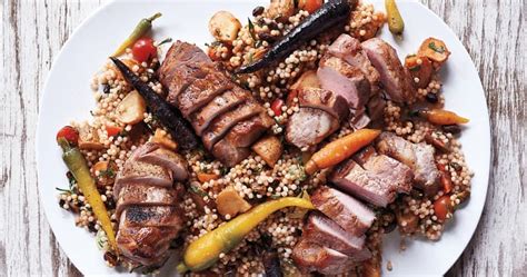 pasture-raised-pork-with-couscous-and-vegetables image
