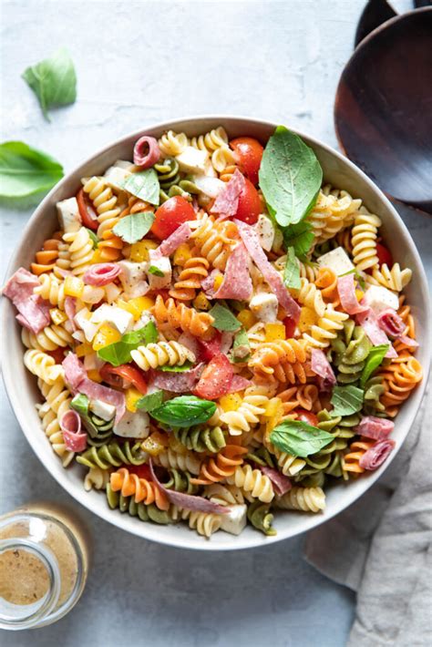 quick-italian-pasta-salad-with-salami-modern-crumb image
