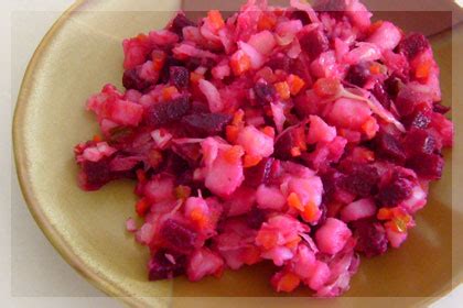 beet-and-potato-salad-with-sauerkraut-russian image