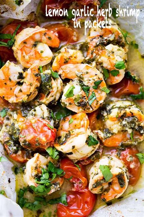 lemon-garlic-herb-shrimp-in-packets-best-baked-shrimp image