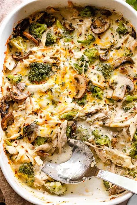 easy-chicken-broccoli-casserole-chicken-divan-diethood image