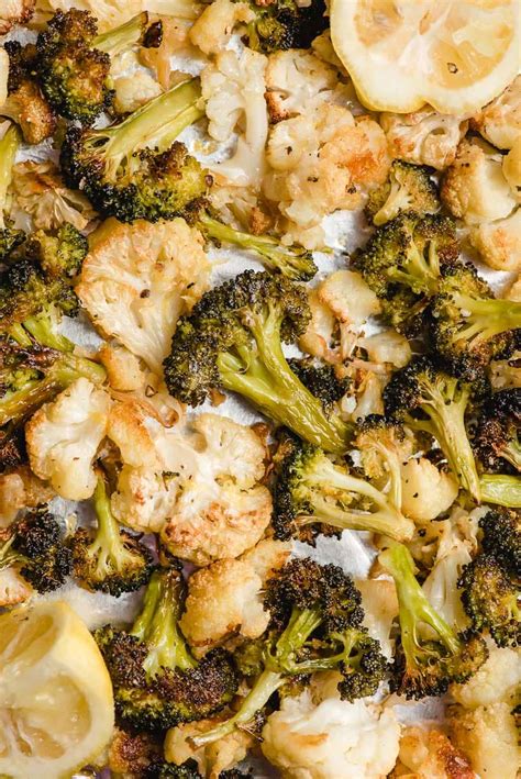 roasted-broccoli-and-cauliflower-with-lemon-and-parmesan image