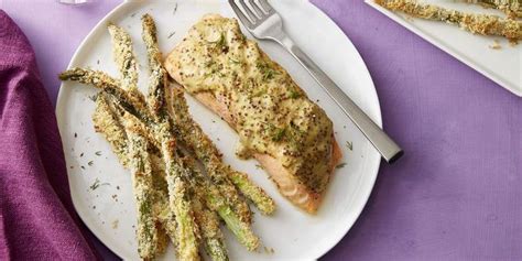 mustard-dill-salmon-with-crispy-asparagus-fries image