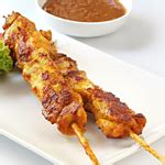 chicken-and-beef-satays-with-peanut-dipping-sauce image