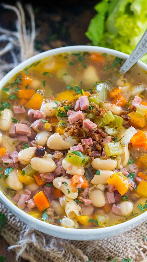 instant-pot-ham-and-bean-soup-video-sweet-and-savory-meals image