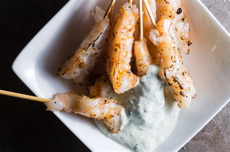 grilled-shrimp-with-horseradish-sam-the-cooking-guy image