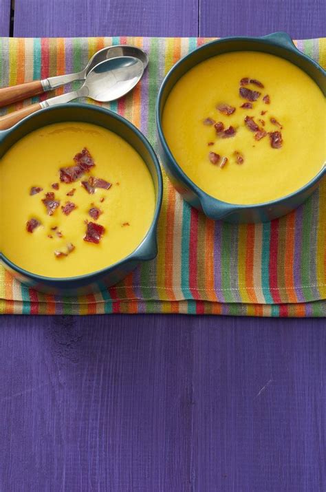 butternut-squash-soup-with-bacon-the-pioneer-woman image