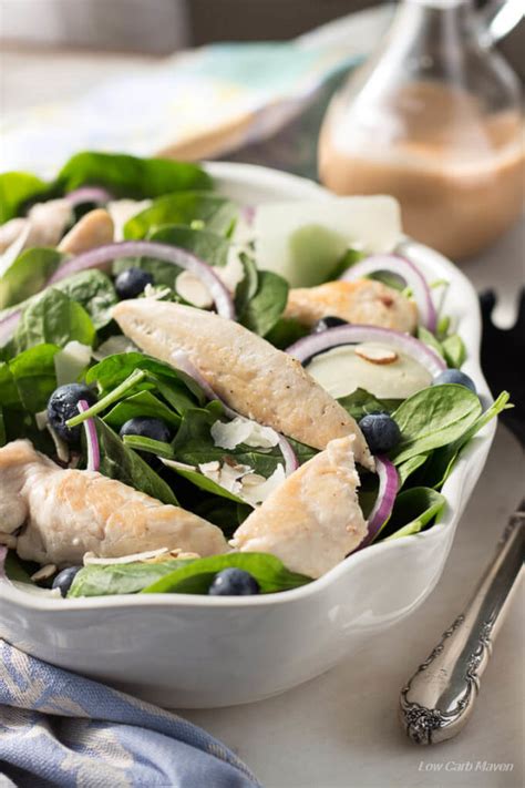 chicken-spinach-blueberry-salad-with-parmesan-cheese image