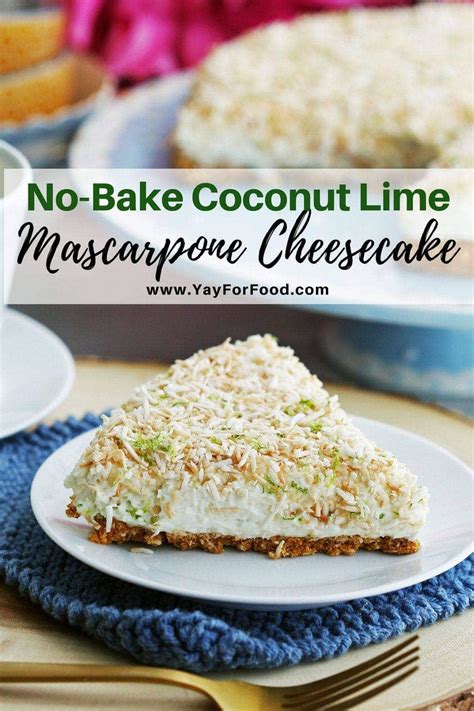 no-bake-coconut-lime-mascarpone-cheesecake-yay image