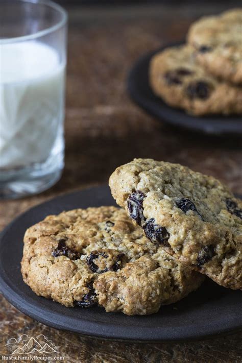 perfectly-chewy-oatmeal-raisin-cookies-rustic-family image