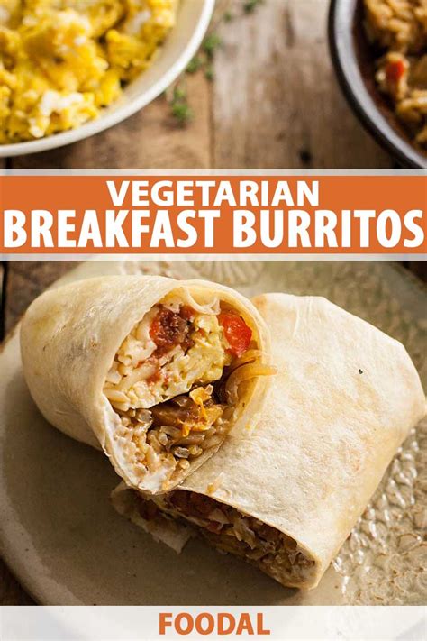 the-best-vegetarian-breakfast-burritos-recipe-foodal image