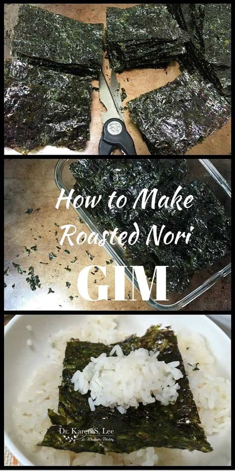 how-to-make-roasted-nori-gim-dr-karen-s-lee image