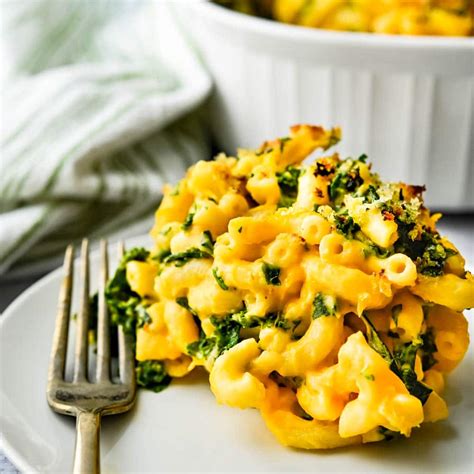 healthy-mac-and-cheese-kale-and-butternut-squash-gratin image