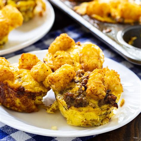 sausage-and-cheese-tater-tot-cups-spicy-southern image
